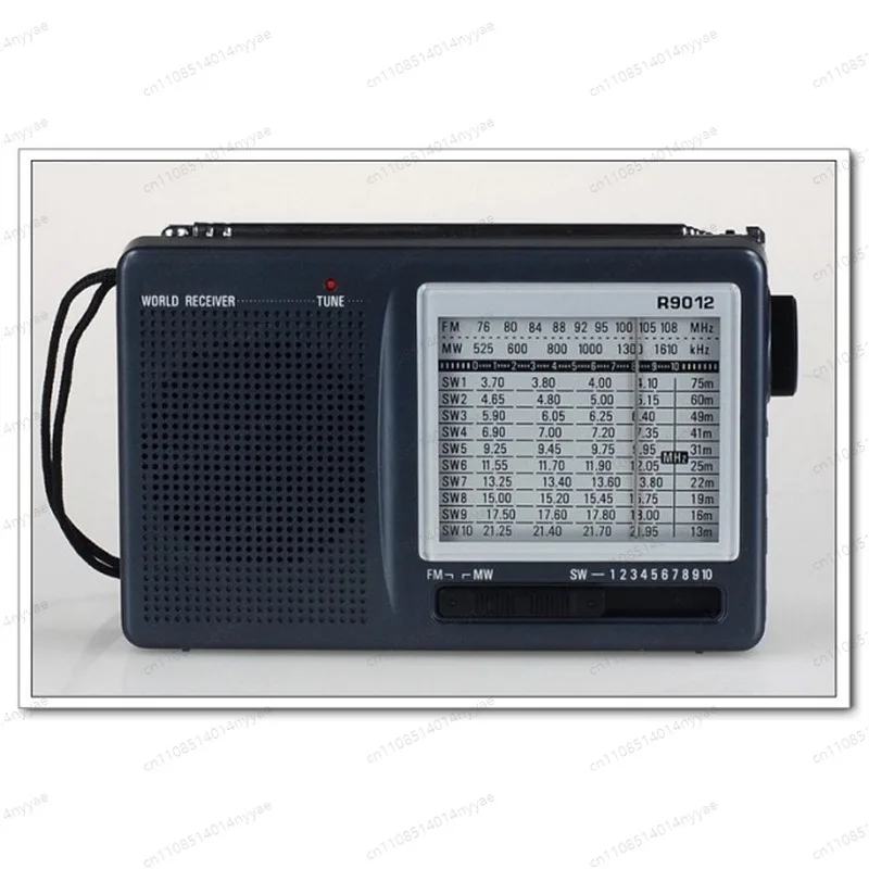 R-9012 12-Band High Sensitivity Radio - Portable AM/FM/SW World Receiver with Big Speaker, Great for DX Listening