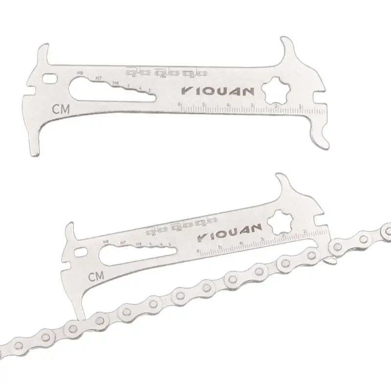 

Newly Designed 1Pcs 6-in-1 Multitool for Road Bike, Portable Chain Wear Measuring Tool.