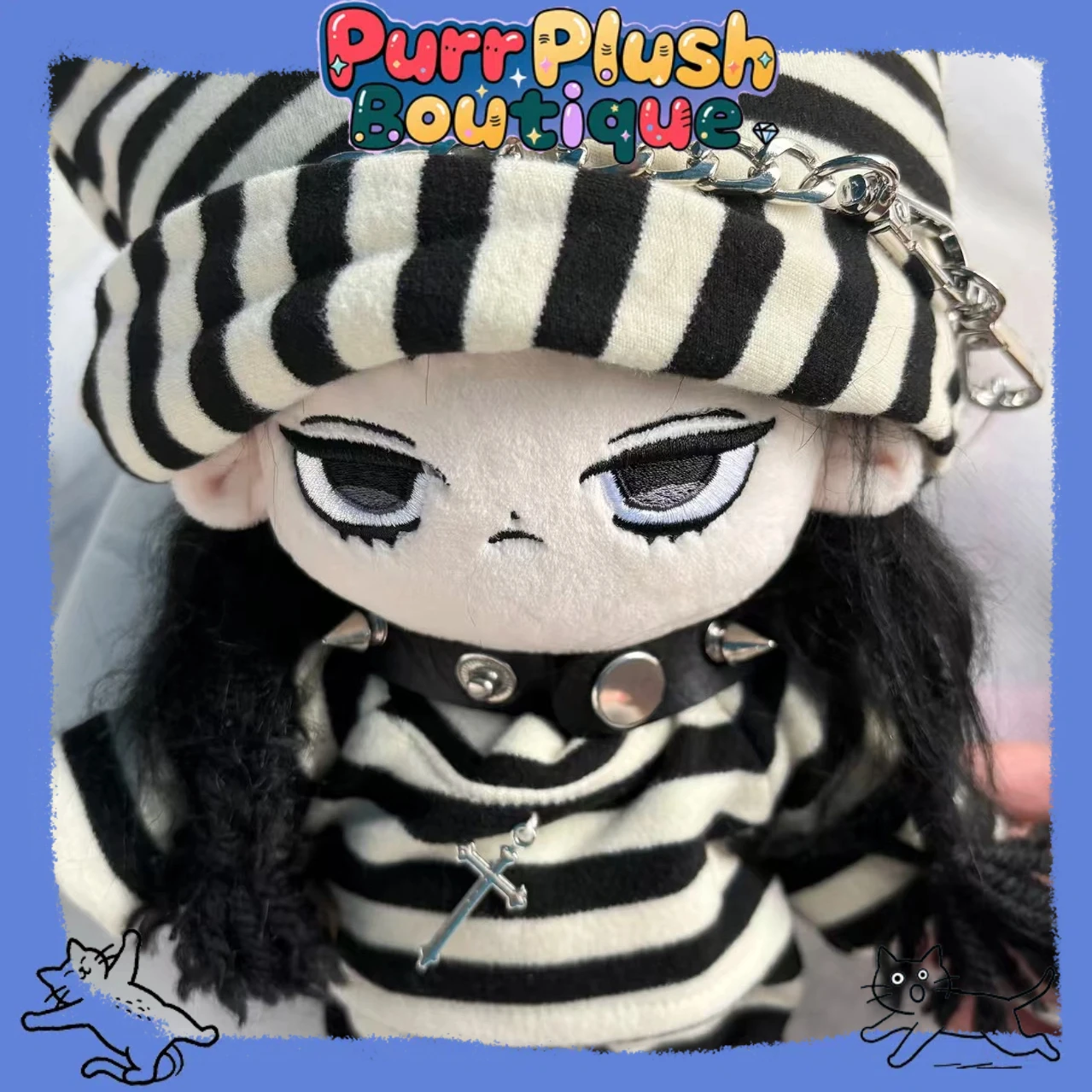 

20cm Addams Family Naked Doll Cute Cotton Doll Girl Wendy Cartoon Dress-up Cotton Doll Children Birthday Gift Xmas Toy