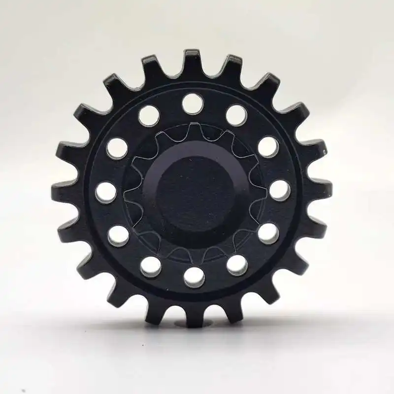 Metal Gear Fidget Spinner para aliviar el estrés TDAH juguetes para la ansiedad adultos niños dedo Gyro EDC Cool Gadget regalos