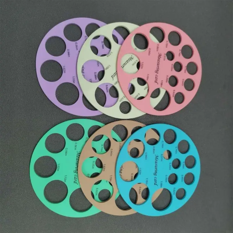실리콘 젖꼭지 측정 카드 유방 펌프 플랜지 원형 눈금자 크기 조정 도구