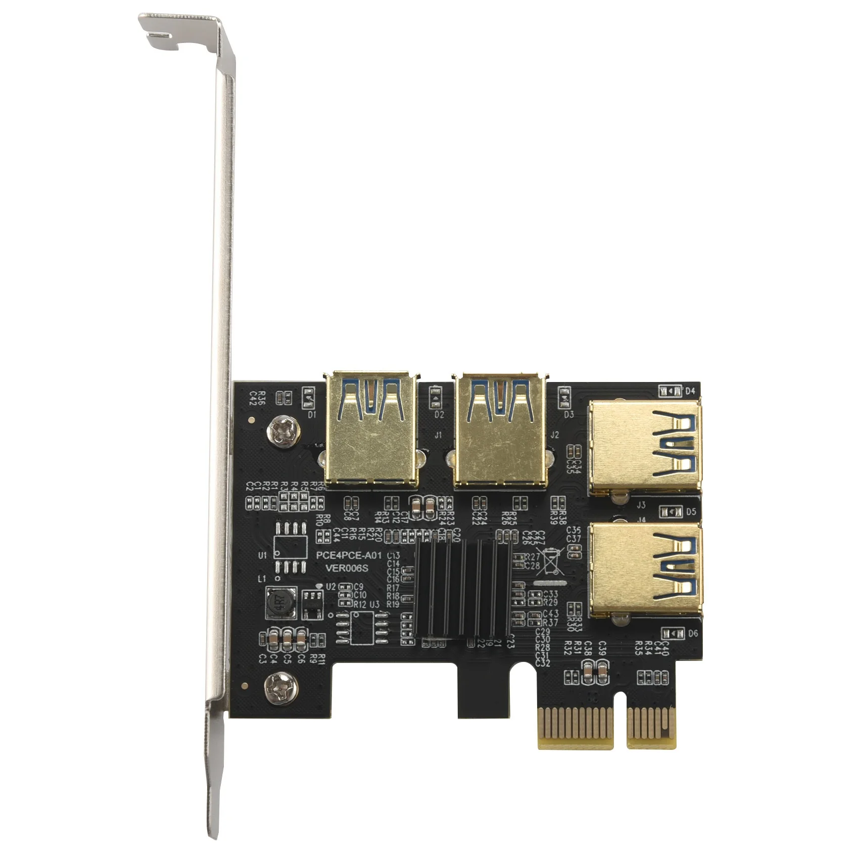 

Новая плата PCIe Райзера с 4 портами, Райзер с 1x на 4 USB 3,0, PCI-E