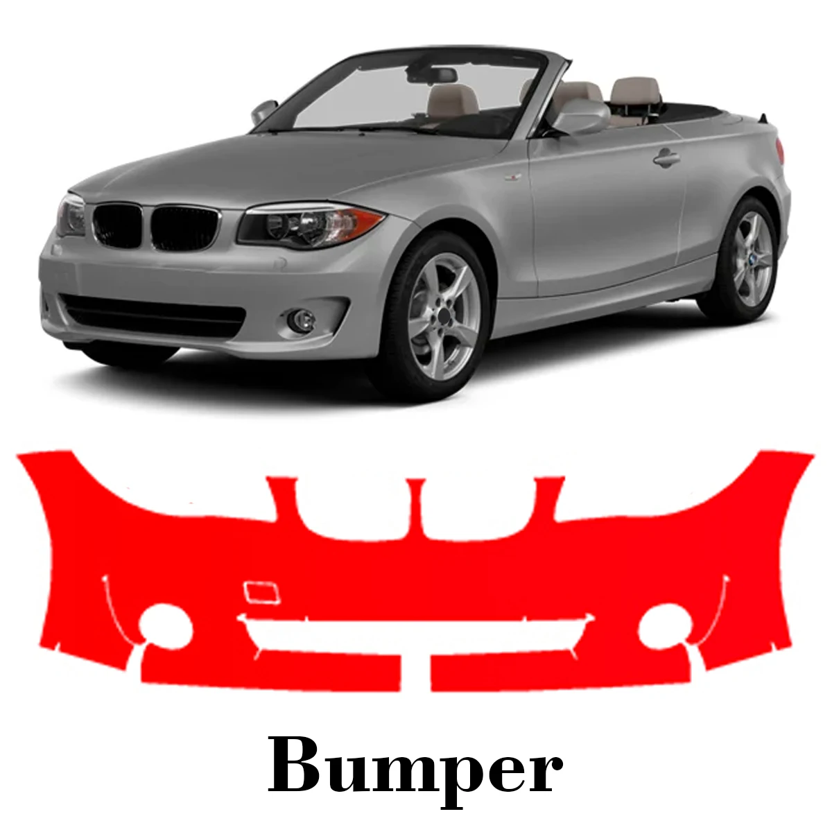 

Car Precut Paint Protection Film Front Bumper Anti-scratch Exterior TPU PPF For BMW 1 Series 2012-2014