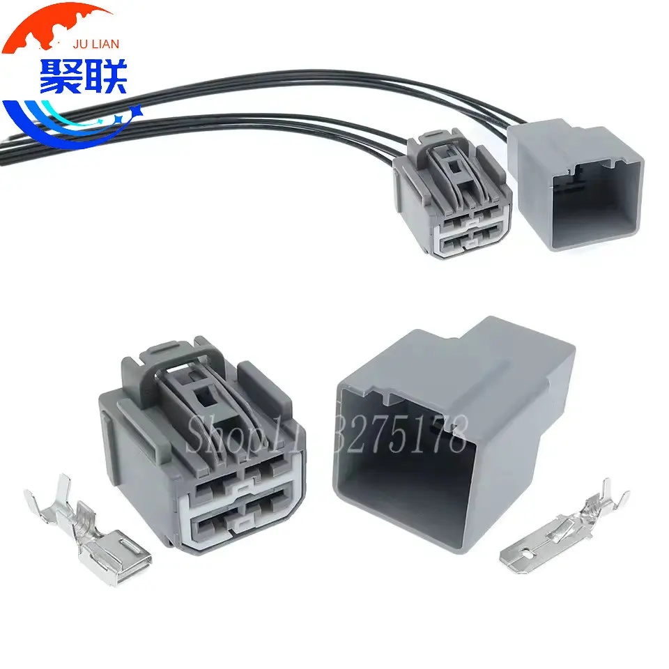 1Set 4Pin 7283-6469-40 7282-6469-40 Car Large Current Socket Automotive Parts with 16AWG Wires