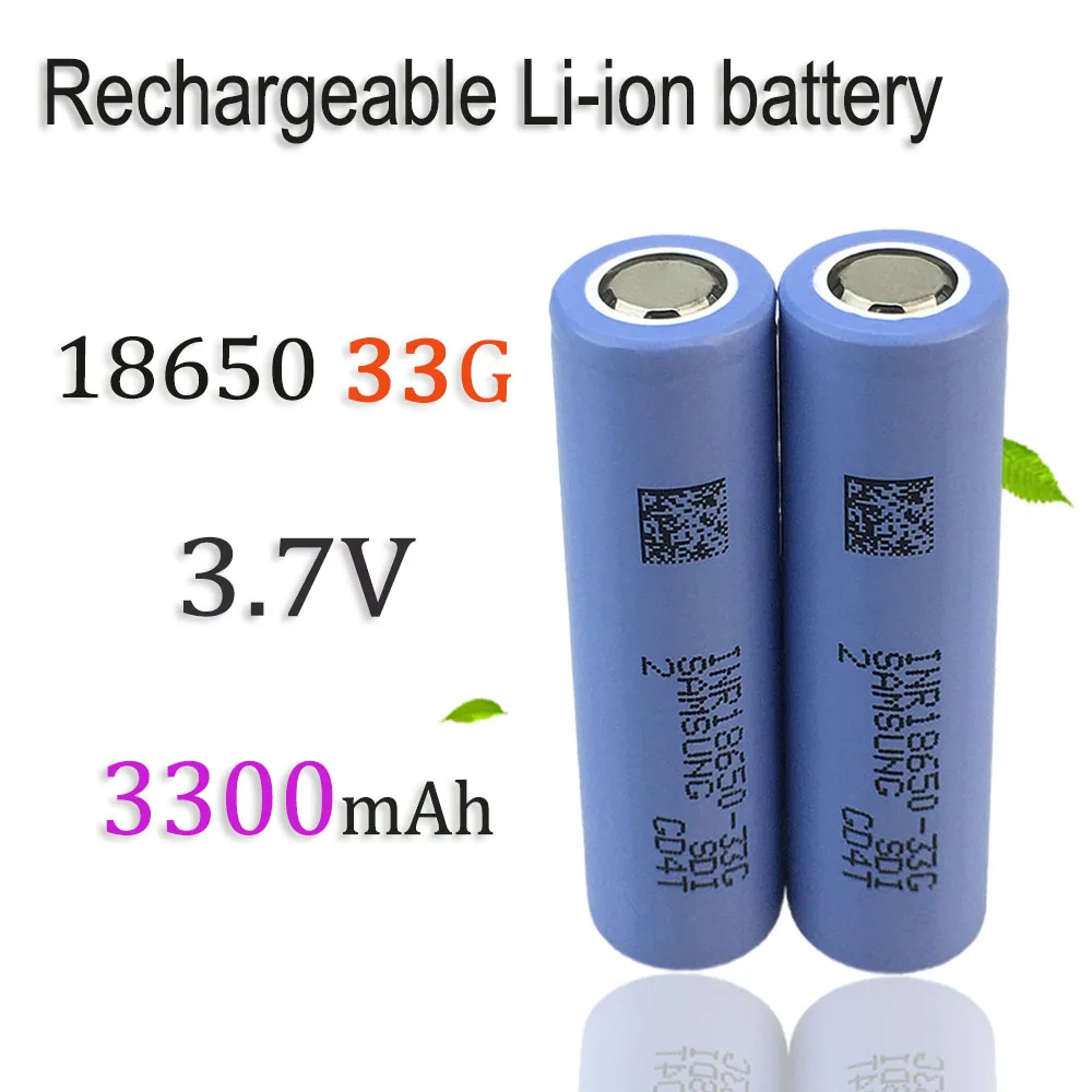 18650 33G 3.7V 3300mAh Rechargeable Li-ion Battery For Our 18650  Toy Tool Flashlight Battery