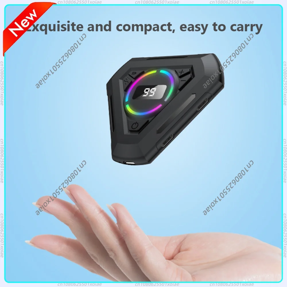 Finger Click Device Adjustable Speed Finger Clicking Simulator with Digital Display & RGB Light Screen Clickers for Android