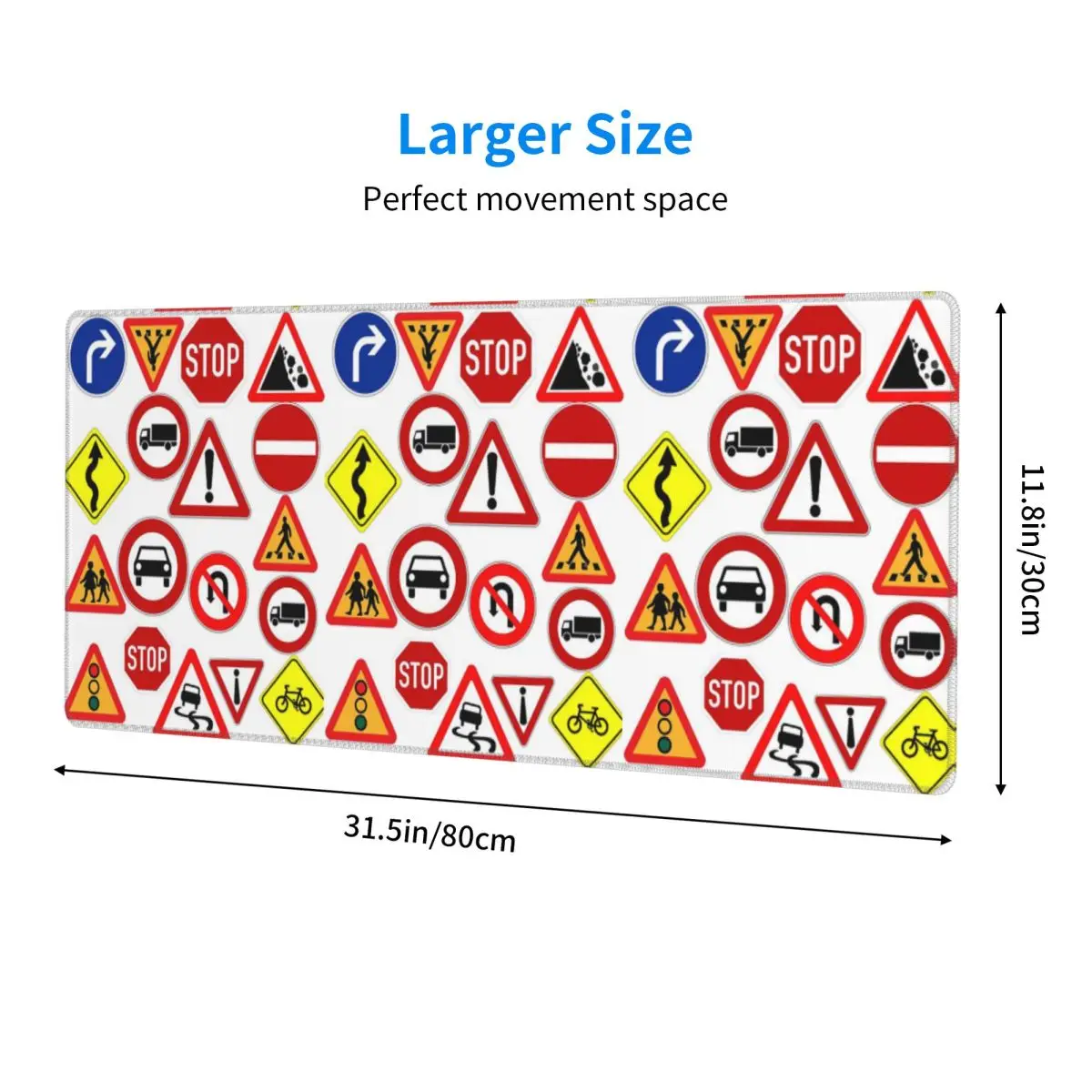 Outdoor Recreational Backbacking Road Sign Large Mouse Pad Computer Keyboard Mouse Mat Gaming PC Laptop Desk Mat Table Mats