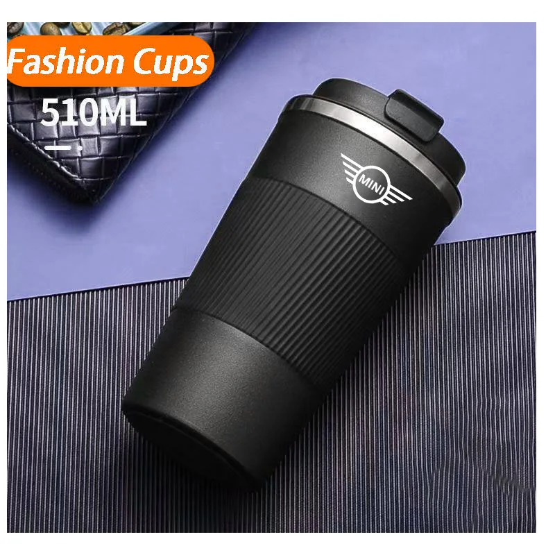 

Car Thermos Coffee Mug Stainless Steel Coffee Cup Mug For MINI Cooper JCW ONE Works Clubman R55 R56 R58 R60 R61 F54 F55 F56 F60