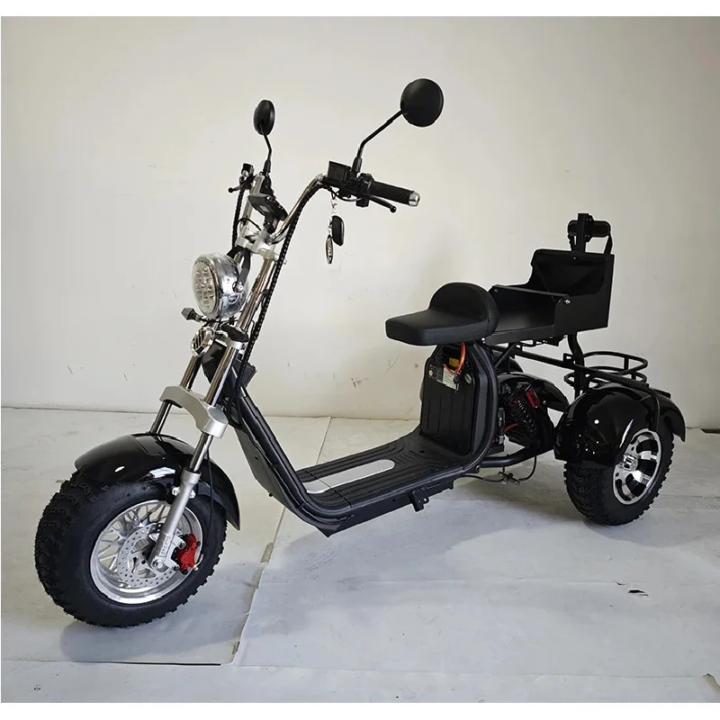 

ZAIQU US Warehouse 2000w 20ah lithium battery fat tire citycoco electric scooter/three wheels electric scooters 3 wheel tr