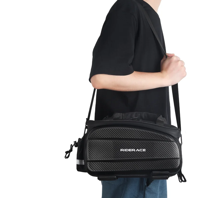 AliExpress riderace 11L Bicycle Carrier Bag Bike Rear Basket Waterproof Pannier Trunk Bags Back Rack Rear Seat Bag Cycling Luggage Shoulder Handbag