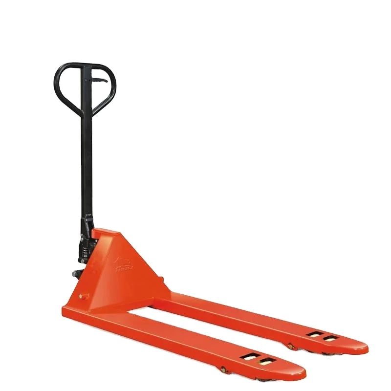 2 Ton 2500kg 5000kg Rubber Wheel Hand Pallet Truck With Hand Brake Long Fork