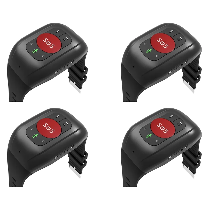 

BTLIFE-4X Elderly 4G SOS Watch GPS Tracking Wristband Bracelet Emergency Alarm GPS Tracking Heart Rate Blood Pressure Monitor-B
