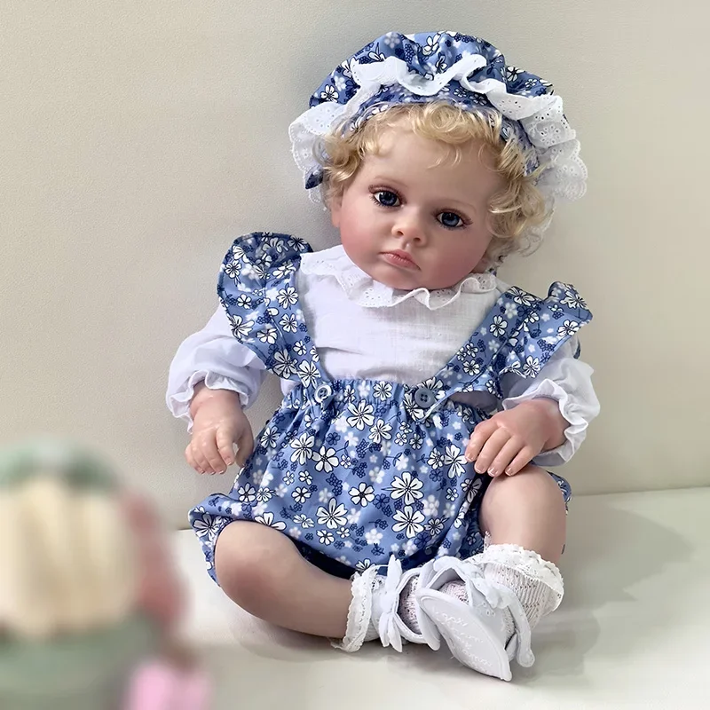 

24inch 60cm Lovely New Reborn Maddie Girl Doll Tutti with Rooted hair Soft Cuddle Body Toys