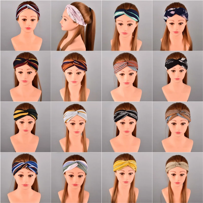 Multiple Multi-color Knitted Women's Hair Accessories Face Washing Headbandsnew Sports Headbands Luxury Replica Brands