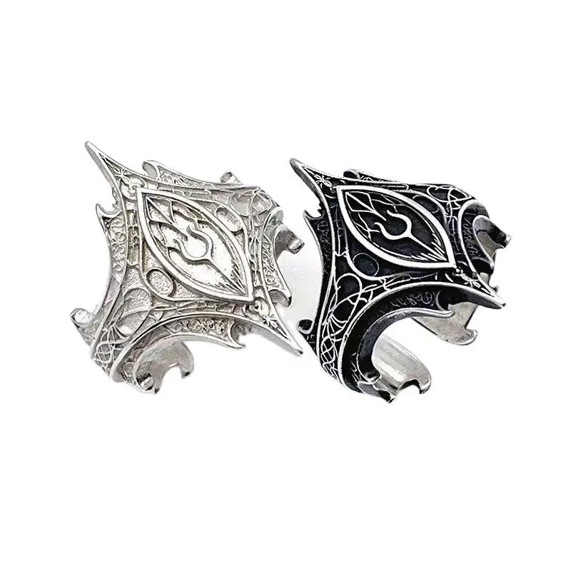 Personalized Vintage Irregular Pattern Gothic Style Open Ring Men Women Jewelry Party Accessries Gift