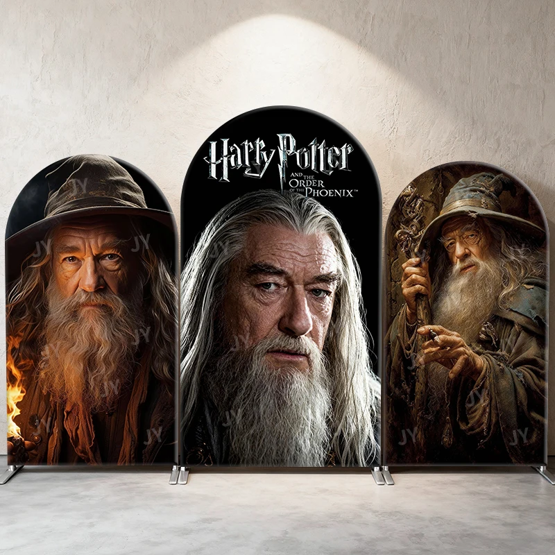 

Фон-арка с тематикой Гарри Поттера, Дамблдора и Ордена Феникса, волшебная сцена для детского дня рождения, фотозоны на вечеринке в честь рождения ребенка
