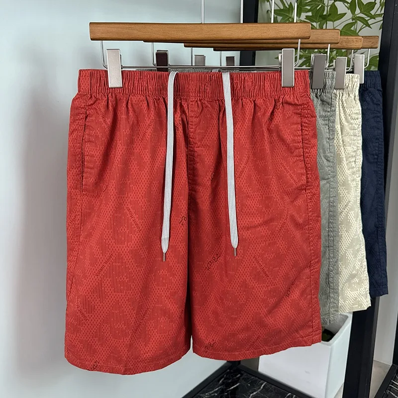 

2026 Summer Fashion Printed Casual Shorts for Men Workwear Beach Shorts Elastic Waistband Outdoor Jogging Sport Shorts 6XL