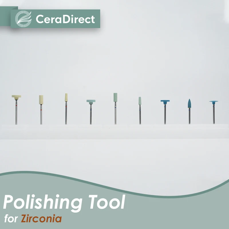 

Ceradirect Polishing Tools for Zirconia Dental Lab Dentist Burs Crowns Polisher Drills(2Pieces)