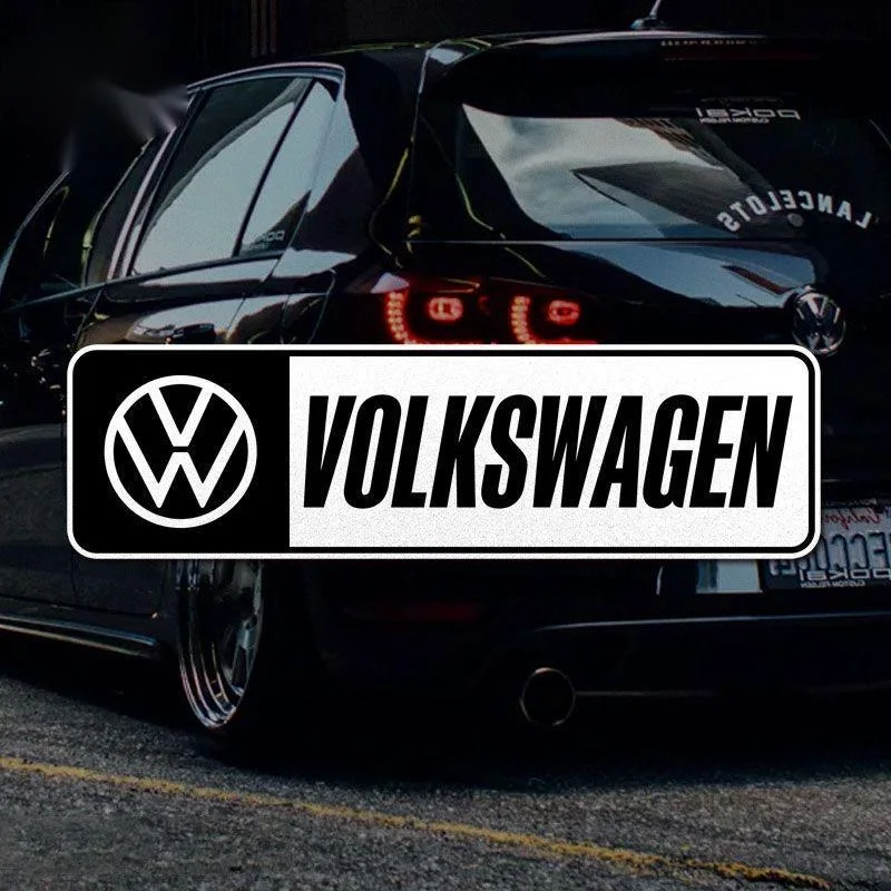 Car Stickers Reflective Scratch Blocking Decal For Volkswagen VW R-line GTI R Polo Golf Touareg Passat Magotan Tiguan  Beetle