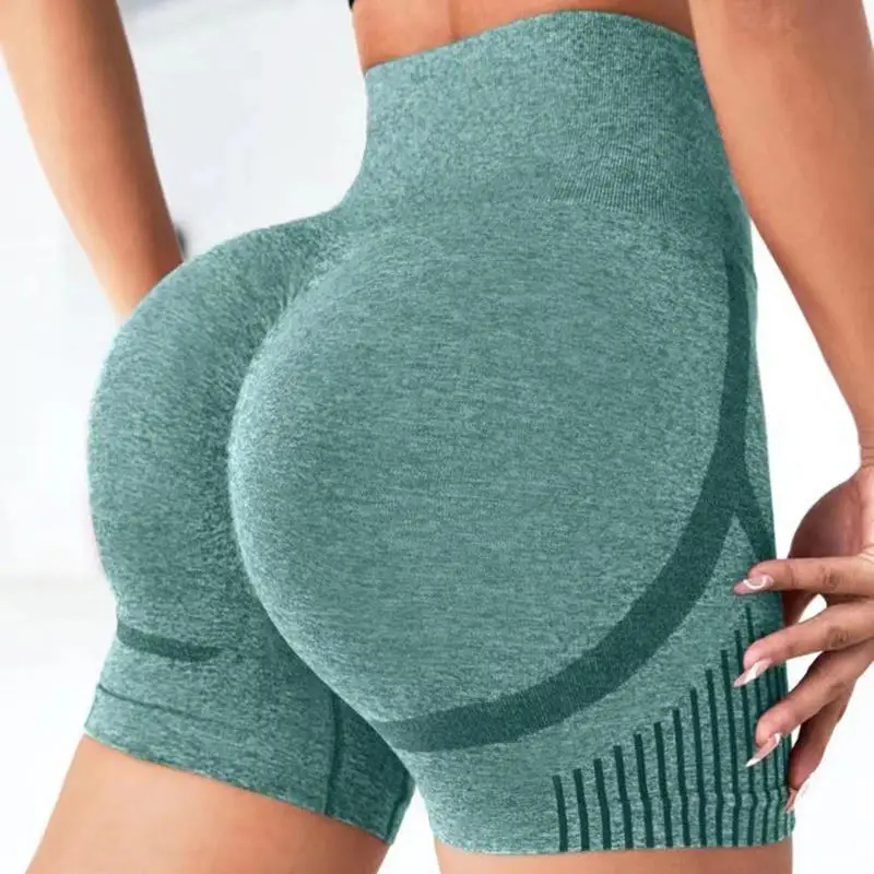 High Waist Quick Dry Seamless Shorts For Women Push Up Booty Workout Shorts Fitness Sports Short Gym Clothing Yoga Shorts