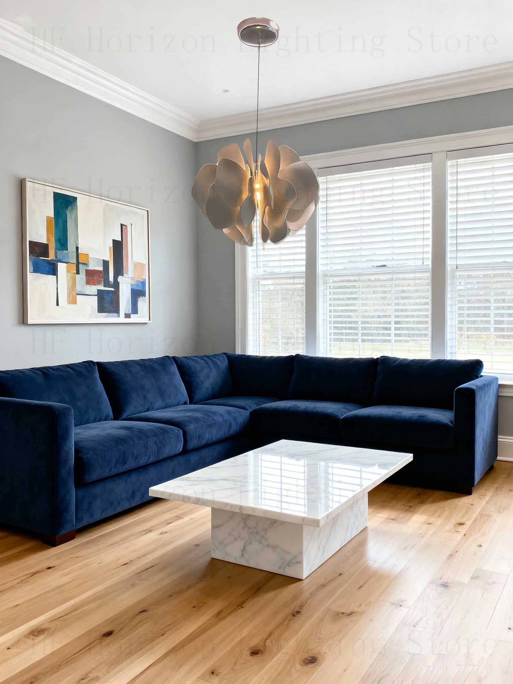 โคมไฟเพดาน LED ทรงวงแหวนสไตล์ร่วมสมัย พร้อมโคมระย้าสำหรับห้องนั่งเล่นและห้องรับประทานอาหาร แสงไฟแขวนในร่ม