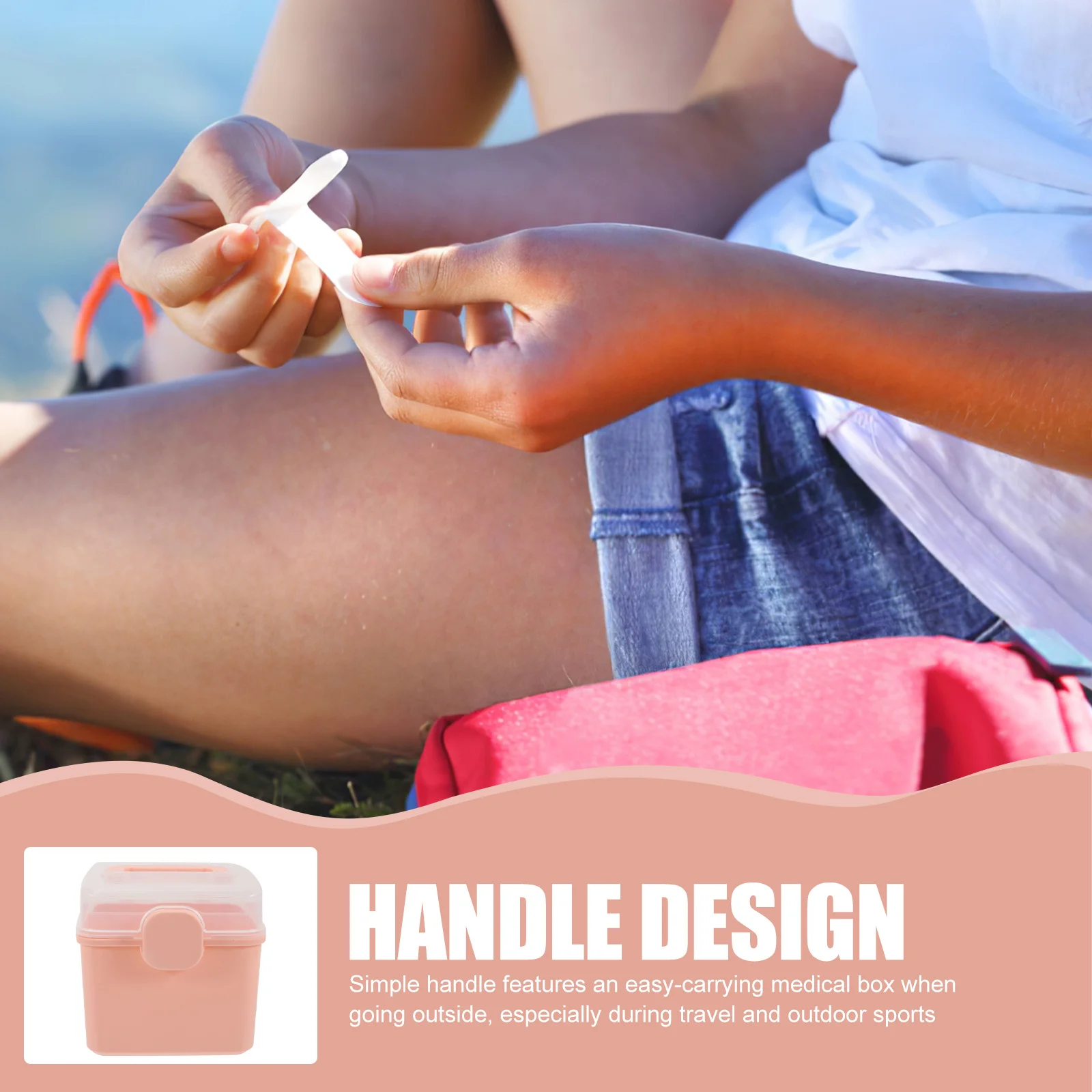 Portable Medicine Box Multi-Layer Household First Aid Storage Case Large Capacity Organizer for Travel Outdoor Sports Emergency