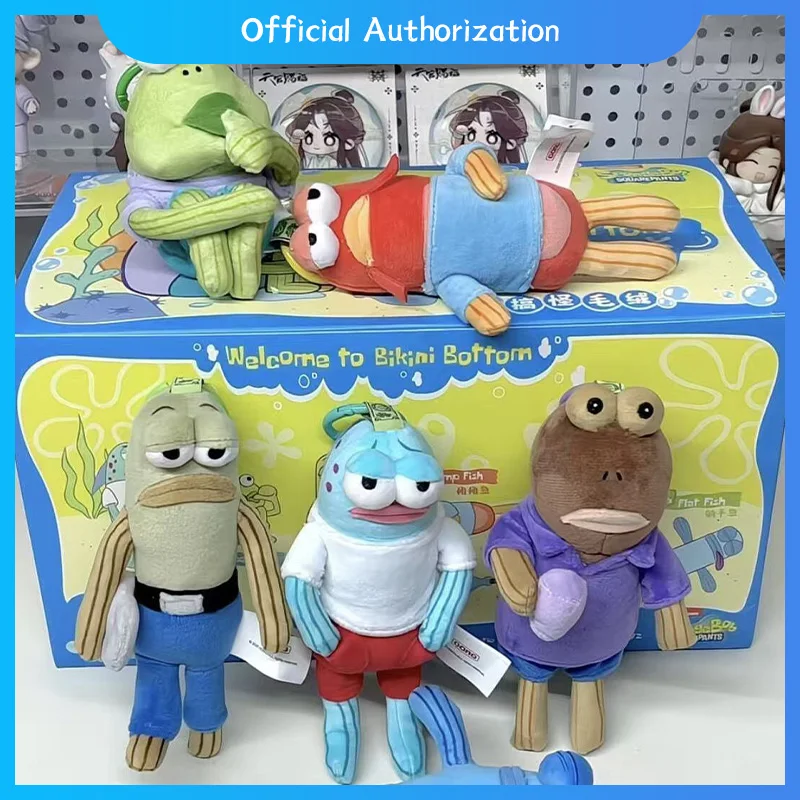 

Плюшевая игрушка Губка Боб Квадратные Штаны 15 см, милый мультяшный персонаж, мягкая кукла, аниме-сувенир, кавайный подарок на день рождения