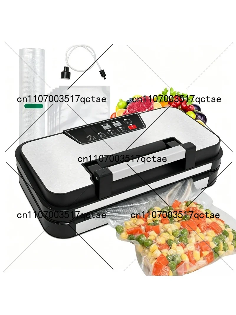 123Hot VS8001G -95Kpa Vacuum Food Sealer with Starter Kit Inflate Function for Food Bag and Shipping Bags Vacuum Sealer Machine