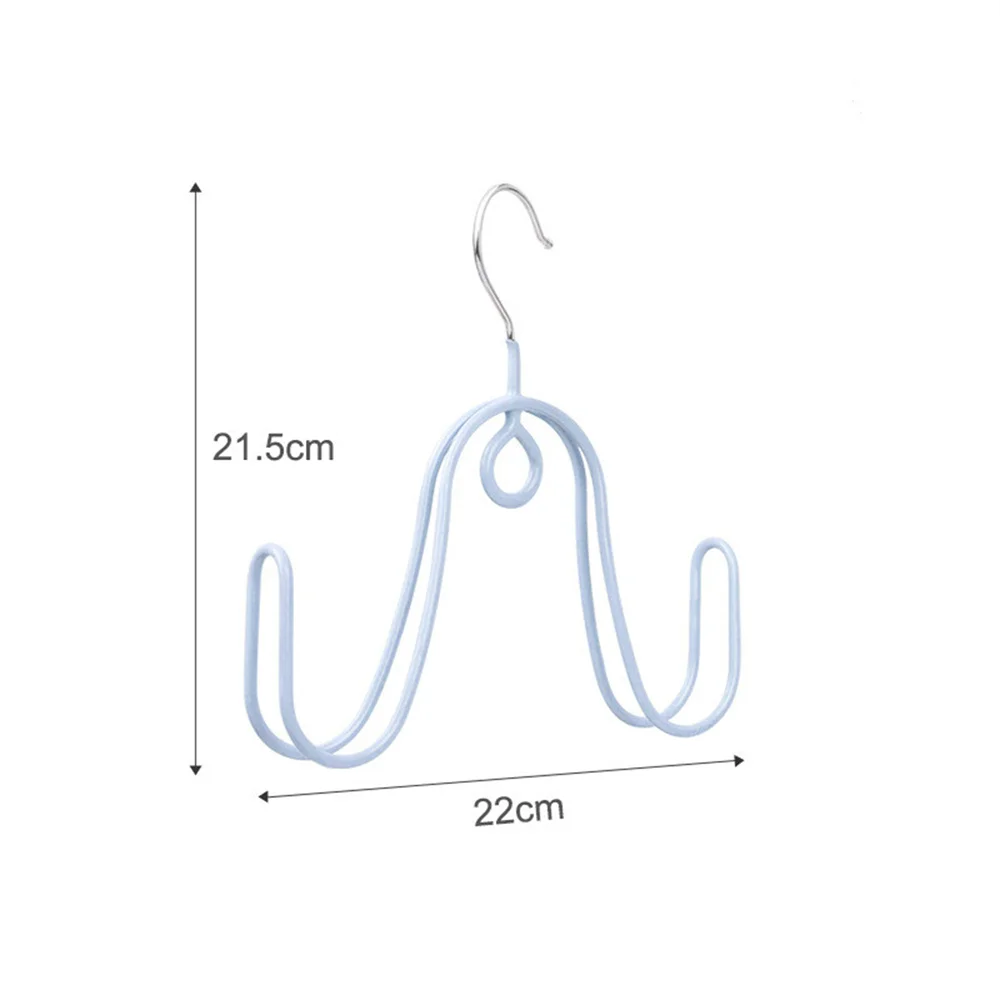 1pcs Shoes Hanger Rack Plastic Double Hook Drying Shoe Rack Multi-Purpose Drying Shoe Rack Bedroom Scarves Clothes Storage Hook