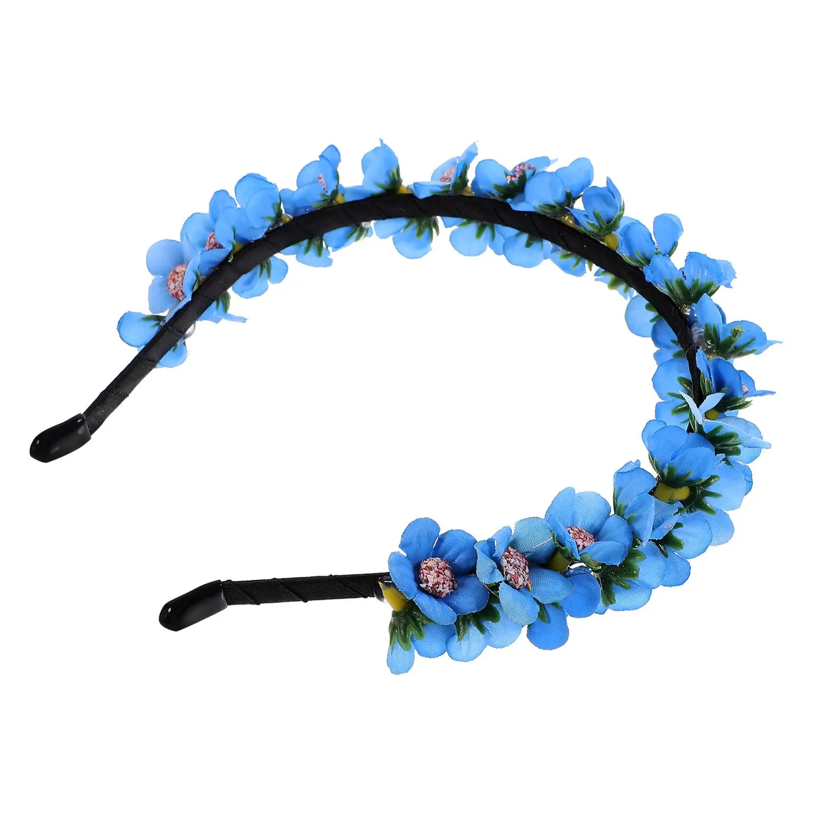 

Simulated Flower Headband Crown Wreath Bride Prom Hair Accessories Floral Headpiece Women Wedding Bridesmaid Beach Party