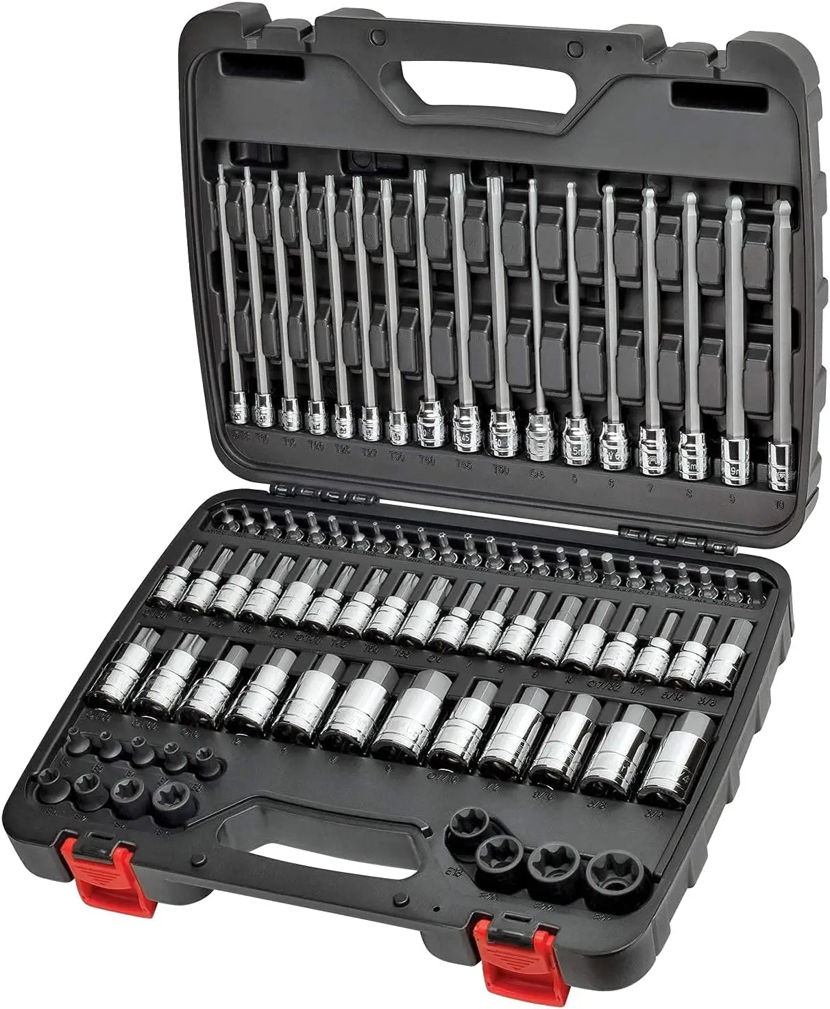 Carbyne 84 Piece Master Hex & Torx Bit Socket Set & External Torx (Etorx, Female Torx) Socket Set | S2 Steel Bits, Crv Steel