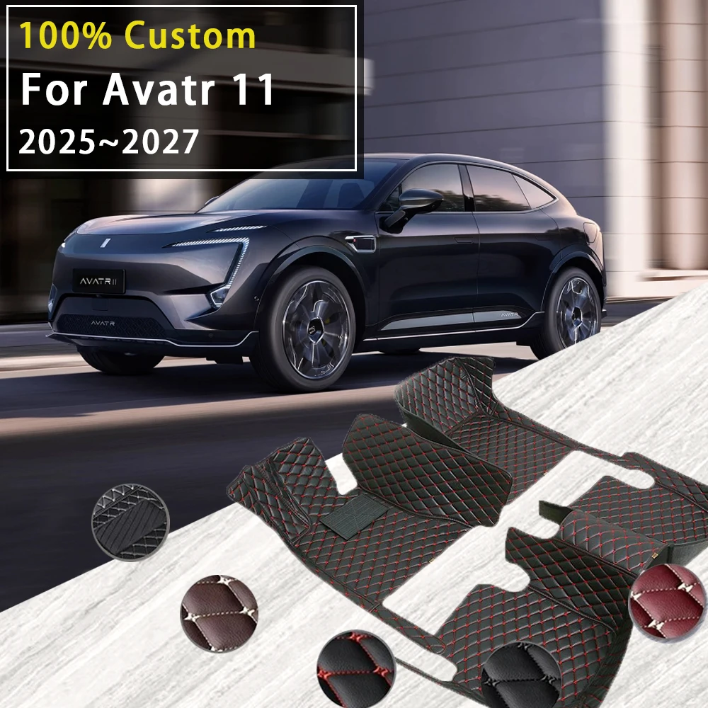 

Автомобильные коврики для Avatr 11 E11 5 мест 2025 2026 2027 Водонепроницаемые подушечки Кожаные коврики для ног Напольные чехлы LHD RHD Автоаксессуары