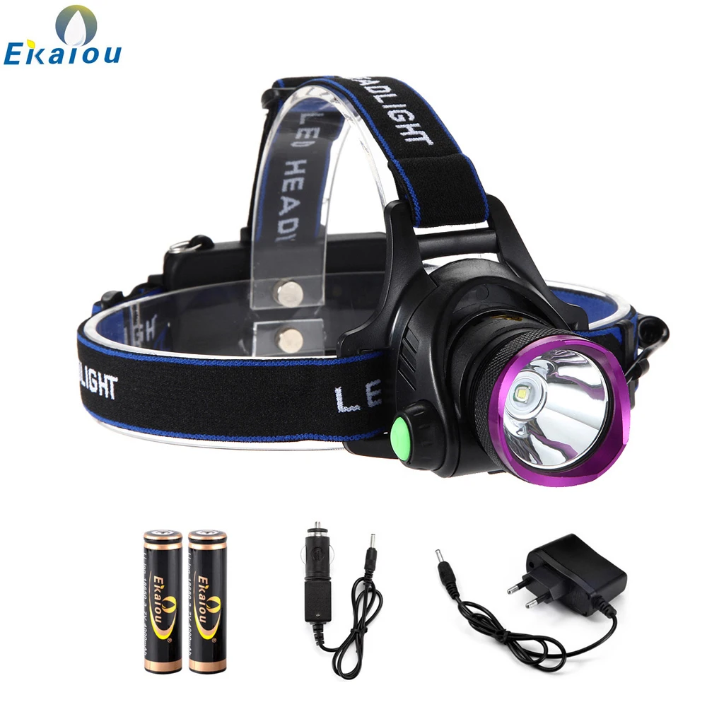 Portable T6 LED Head Lamp Rechargeable Headlight Torch Lantern For Outdoors Hunting Camping Hiking Fishing Light