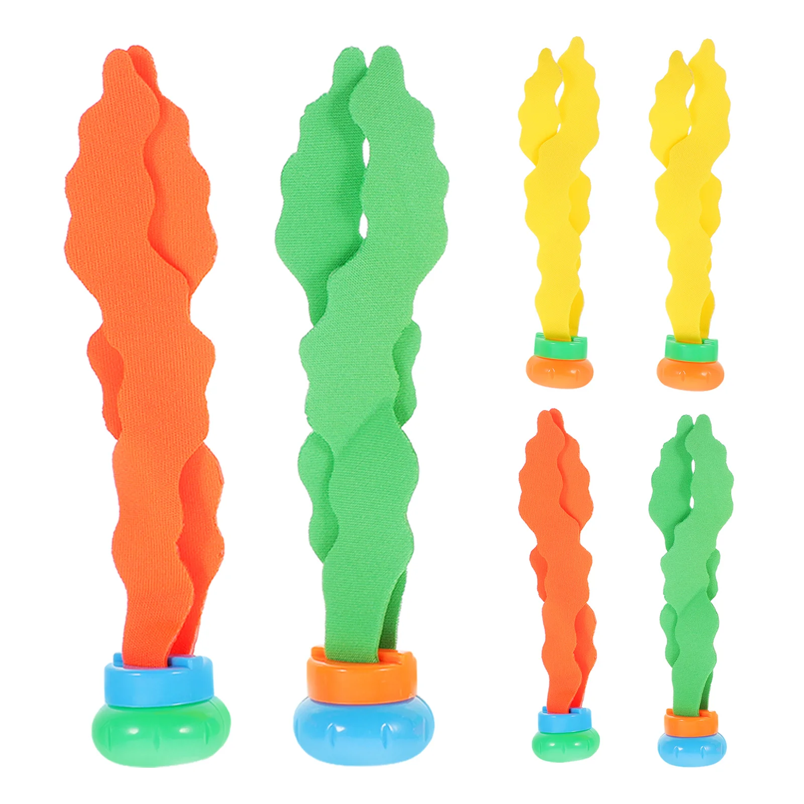 

6 Pcs Seaweed Water Toy Colorful Diving Underwater Treasure Chest Tub Summer Game
