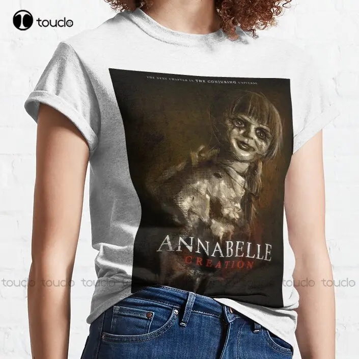 Annabelle Creation Classic T-Shirt Halloween Boys White T Shirts Funny Art Streetwear Cartoon Tee Xs-5Xl Custom Gift New Popular