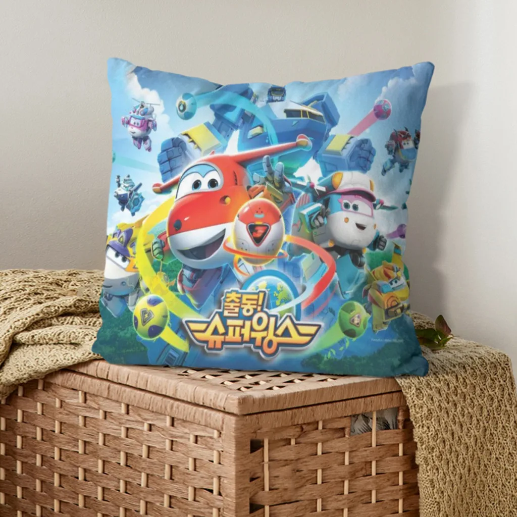 Super Wings Pillow Cushion Case  Dakimakura Cover Decorative Sleeping 45x45cm