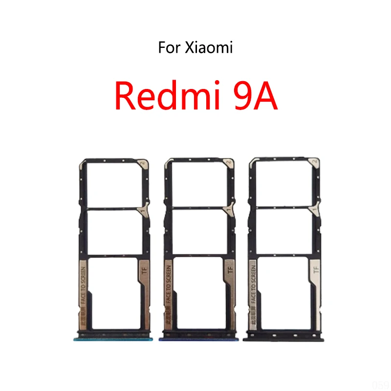 For Xiaomi Redmi 9A New SIM Card Slot Tray Holder Sim Card Reader Socket