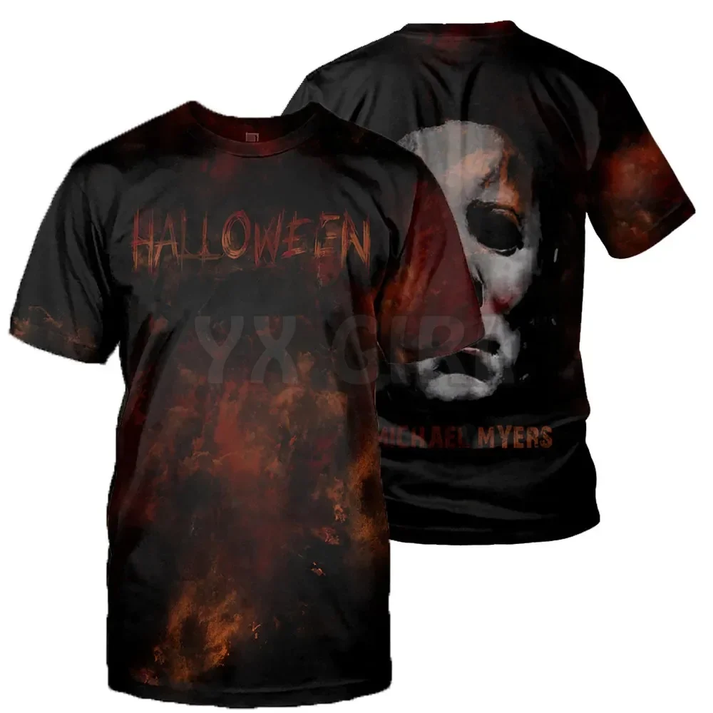 2024 Summer Leatherface Horror Halloween  3D All Over Printed T Shirts Tee Tops shirts Unisex Tshirt