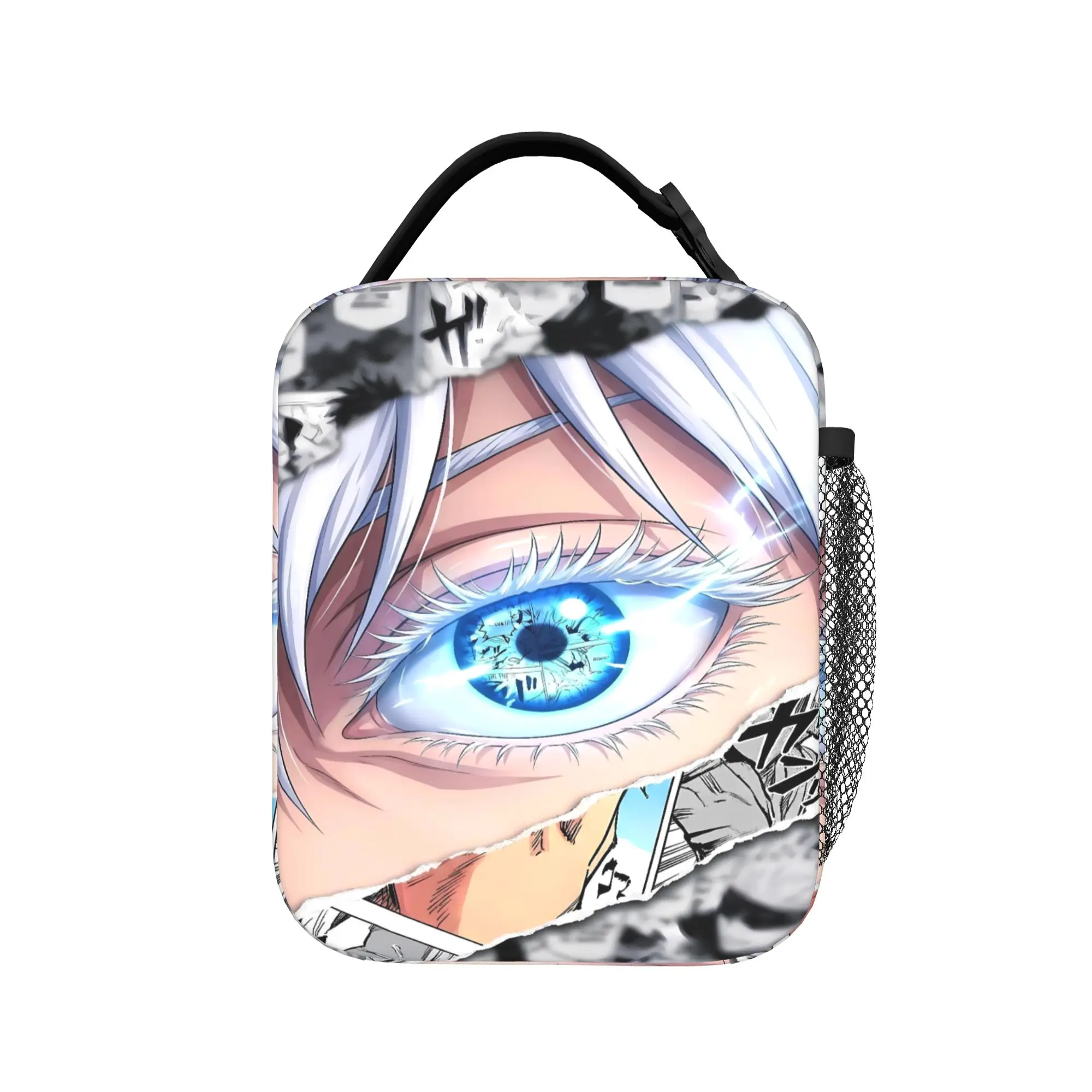 Satoru Gojo Lunch Bag J-Jujutsus K-Kaisens Outdoor Picnic Lunch Box For Girls  Casual Thermal Lunch Bags Portable Cooler Bag