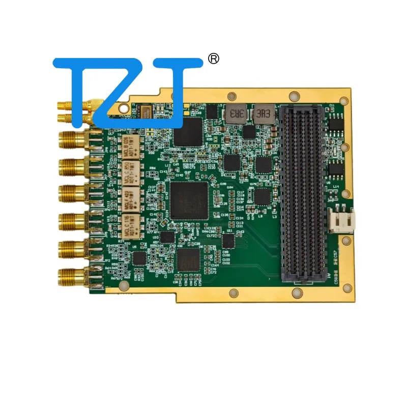 

TZT FMCADDA-9250-9144 2-канальный 14-битный АЦП 250 м + 4-канальный 16-битный ЦАП 2,8 ГБ Высокоскоростная дополнительная карта FMC Карта сбора данных