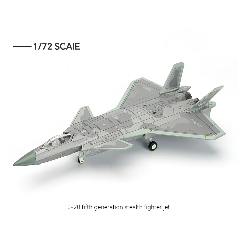 

1/72 Modern Military Model Building Block Toy J-20 Supersonic Stealth Fighter Aircraft Weapons Assemble Puzzle Collection Toys