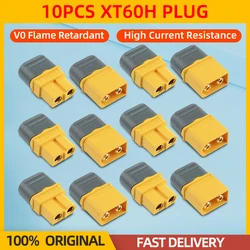 10PCS Amass XT60+ XT60H Plug Connector With Sheath Housing 5 Pair Male Female Gold Plated For RC Lipo Battery RC Drone Car Parts