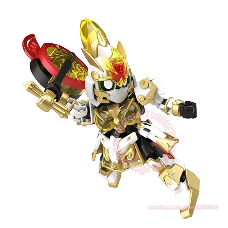 BANDAI SD Gundam World Sangoku Soketsuden DA QIAO ARTEMIE XIAO GN ARCHER juguete ensamblado colección adornos figuras de acción