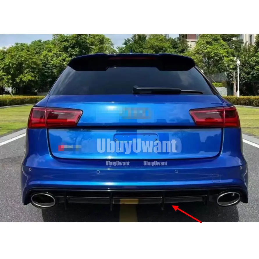 Für Audi A6 S-line S6 Fließheck Avant Touring 2012–2018 Heckstoßstange Diffusor Lip Spoiler Schutz Nicht für RS6 Stoßstangenschutz
