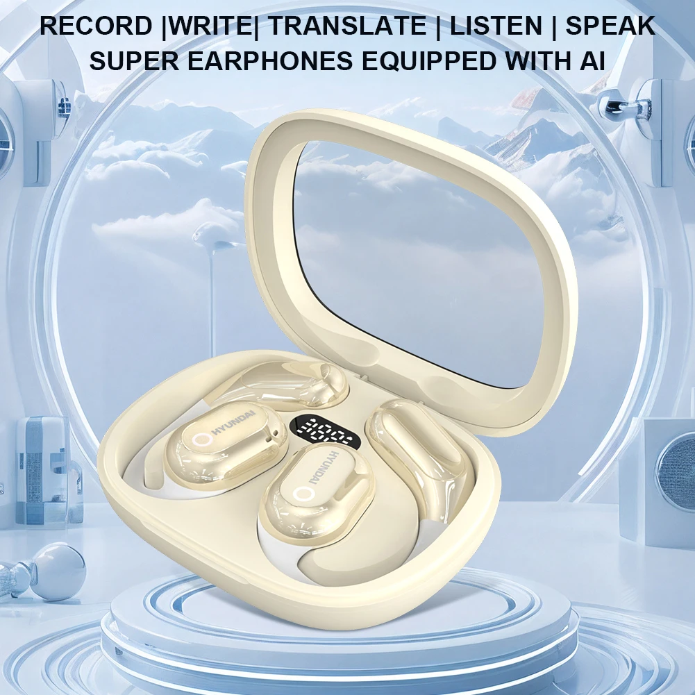 Intelligent Translation Bluetooth Earbuds Wireless Business Earphone 144 Language Real-time Translator Support Recording Calling