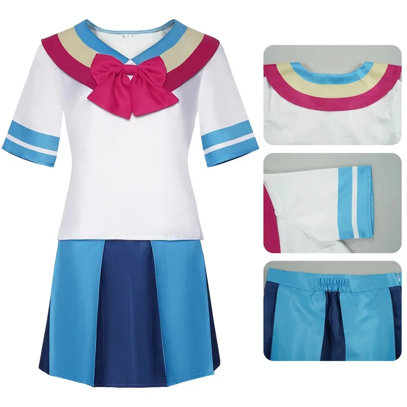 Gravity Falls Anime giffany cosplay costumes women girl cute sailor suit top and mini skirt set halloween cos FD1;6 - view 2