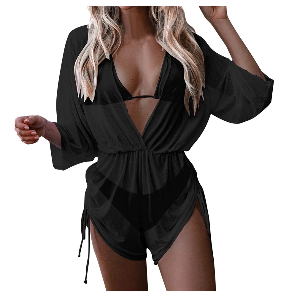 Sexy 3Pcs Bikinis Set Female Swimsuit Women Three-Piece Swimwear Beach Swim Wear Bathing Suits Cover-Ups Bikini Set