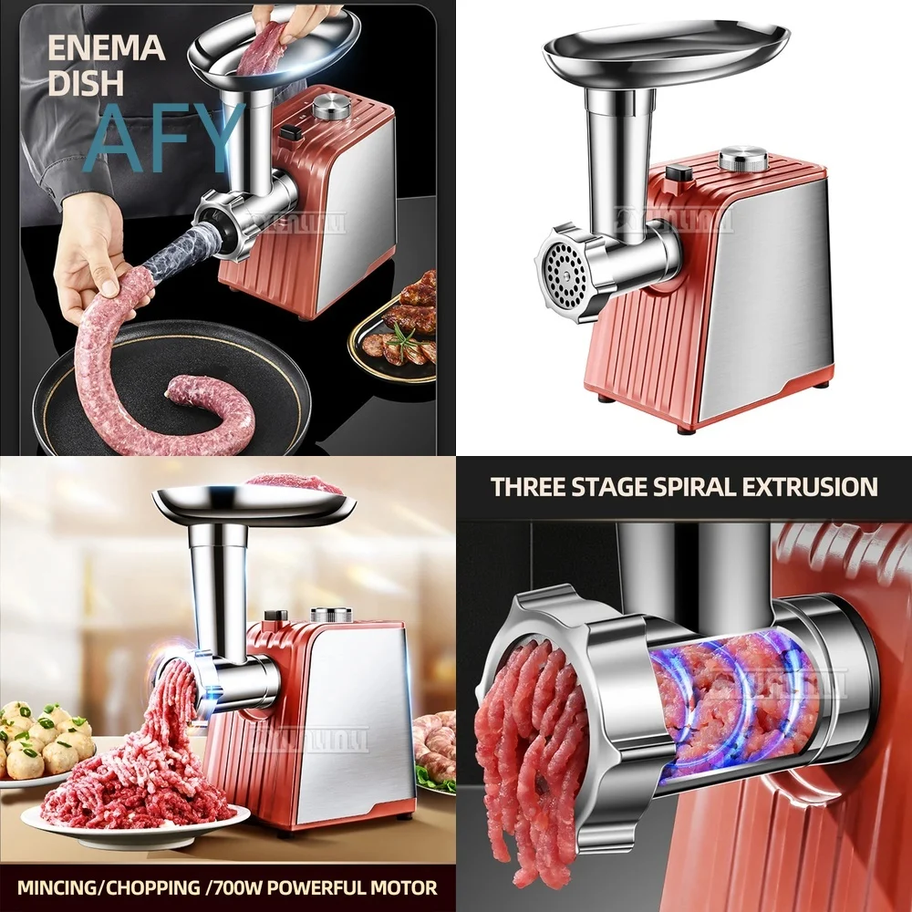 Multifunctional Meat Grinder for Sausage Stuffer Vegetable Cutter Food Processor for Home Kitchen Use Cortador de Legumes