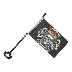 Motorcycle Flag Flagpole Luggage Rack Engine Bar Mount Protective bracket For Harley Honda &Cruiser For BMW ADV Cruiser Touring