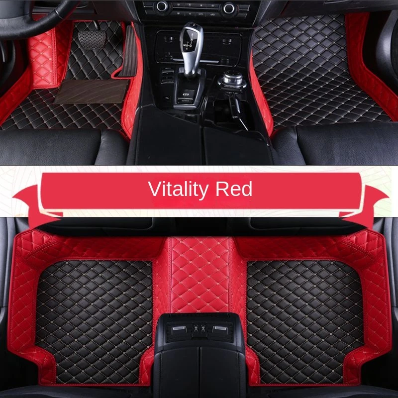 

YUCKJU Two-Tone Custom Leather Car Mats For Besturn All Models B30 B50 B70 X80 X40 B90 Accessories Automotive Carpet